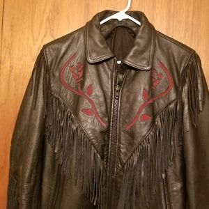 Women's leather jacket